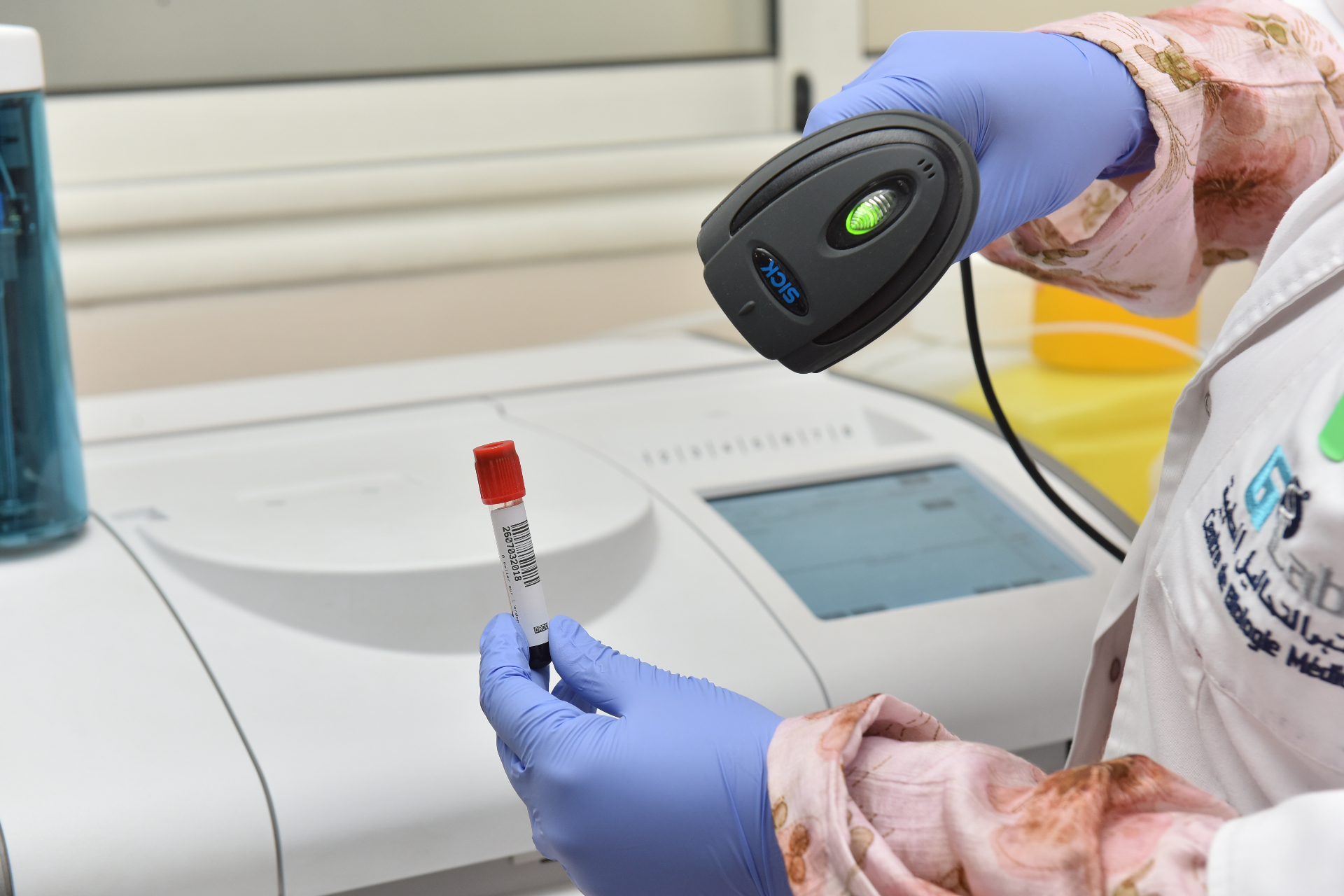 Traçabilité par scan des tubes de prélèvement à G Lab
